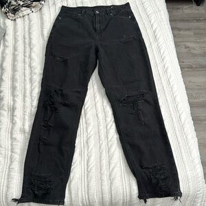 American eagle distressed black jeans